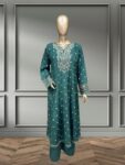 Quzey Silk Dress – Green