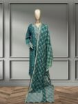 Quzey Silk Dress – Green