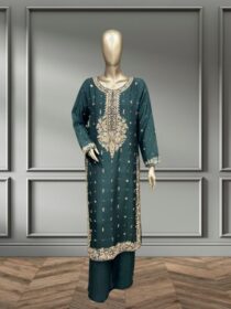 Quzey Chiffon - Dark Green