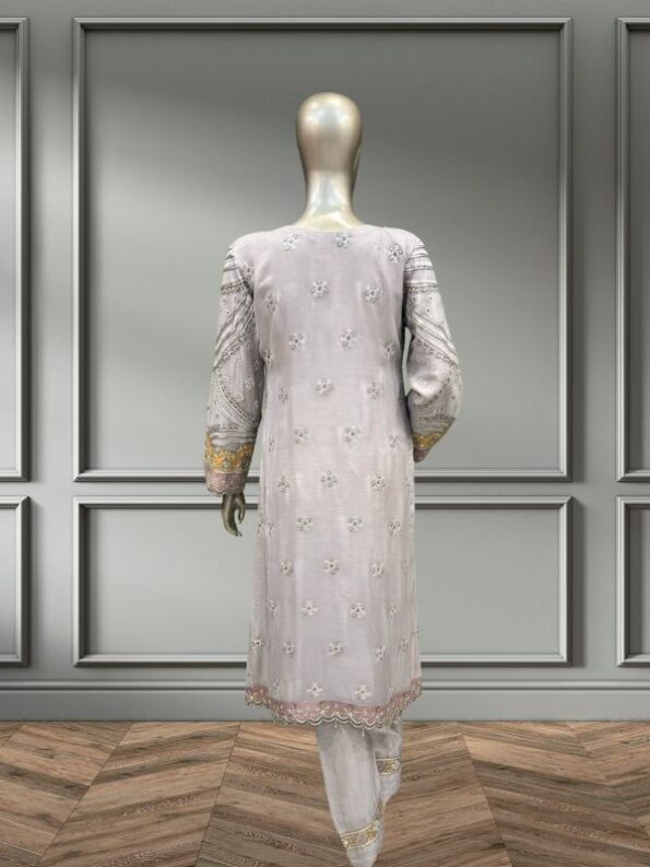 Quzey Chiffon - Mouse Grey