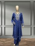 Quzey Silk Dress - Blue