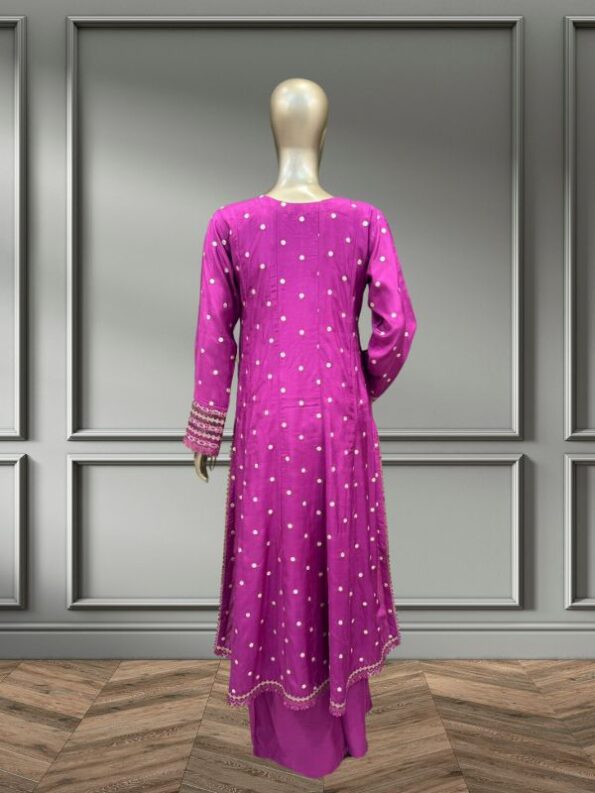 Quzey Silk Dress - Pink