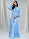 Quzey Modest Dress - Blue