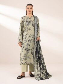 Sapphire - Light Green Printed Lawn Shirt