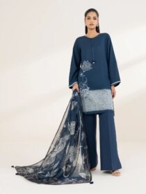 Sapphire - Blue Printed Lawn Shirt