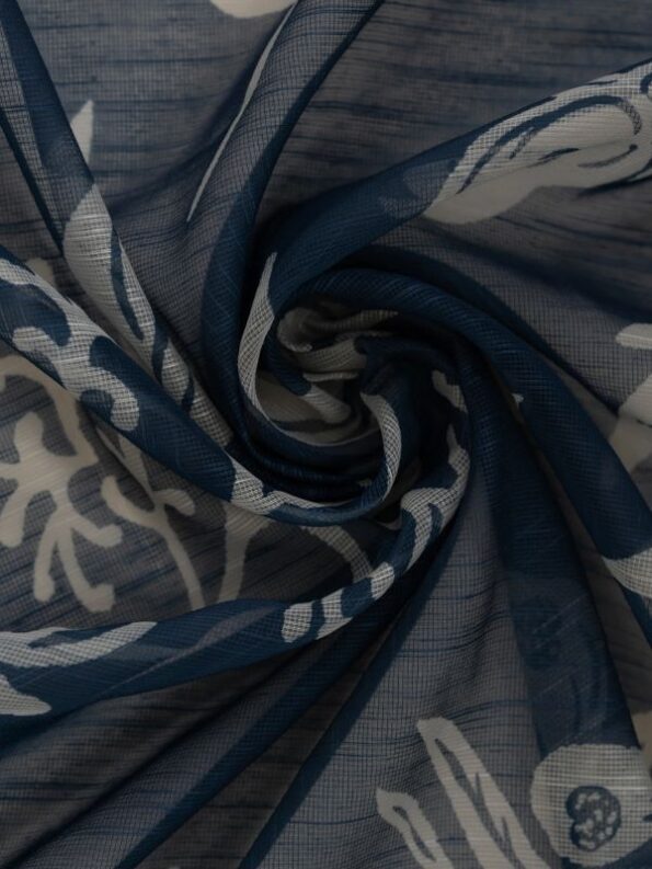 Sapphire - Blue Printed Lawn Shirt