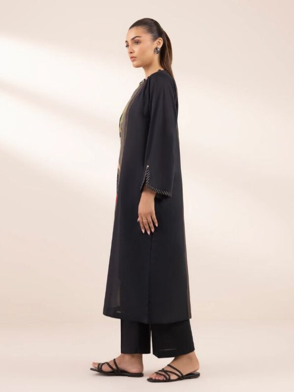 Sapphire - Black Printed Lawn Shirt