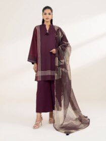 Sapphire - Maroon Printed Lawn Shirt
