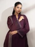 Sapphire – Maroon Printed Lawn Shirt