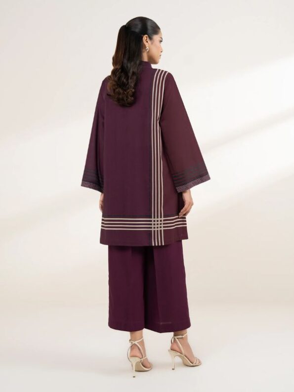 Sapphire - Maroon Printed Lawn Shirt