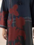 Sapphire – Navy Blue Printed Lawn Shirt