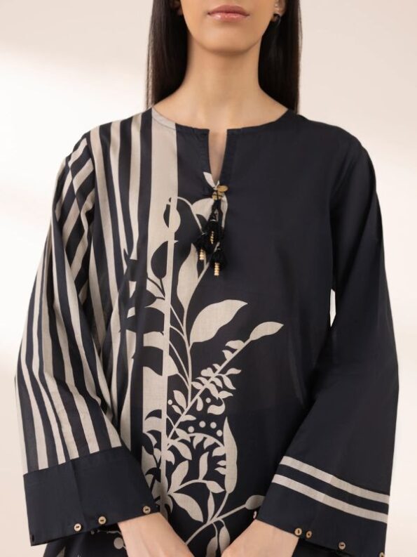 Sapphire - Obsidian Printed Lawn Shirt