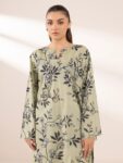 Sapphire – Light Green Printed Lawn Shirt