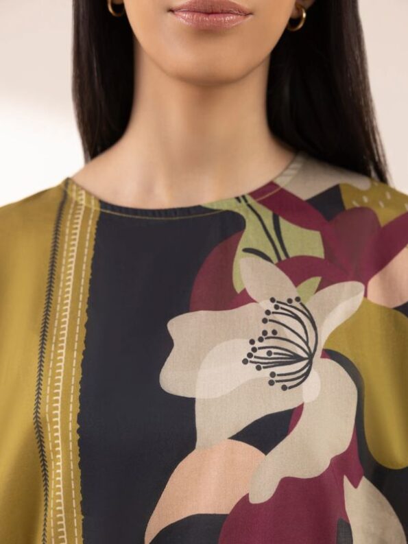 Sapphire - Mustard Printed Lawn Shirt
