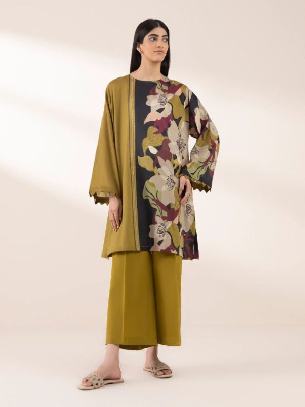 Sapphire - Mustard Printed Lawn Shirt