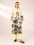 Sapphire – Off-White Printed Lawn Shirt