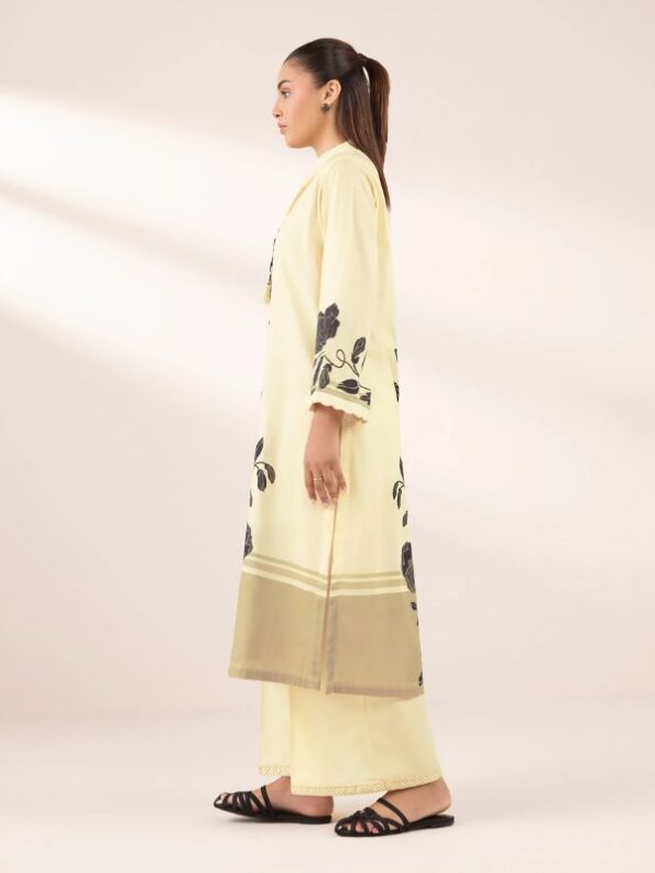 Sapphire - Off-White Printed Lawn Shirt