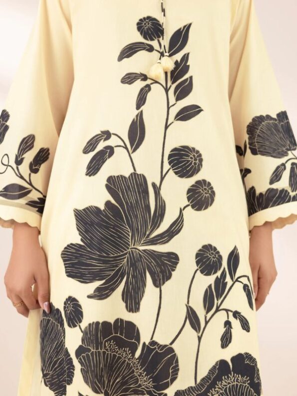 Sapphire - Off-White Printed Lawn Shirt