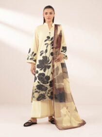 Sapphire - Off-White Printed Lawn Shirt
