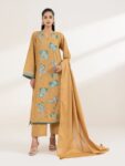 Sapphire - Mustard Embroidered Lawn Shirt