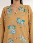 Sapphire – Mustard Embroidered Lawn Shirt