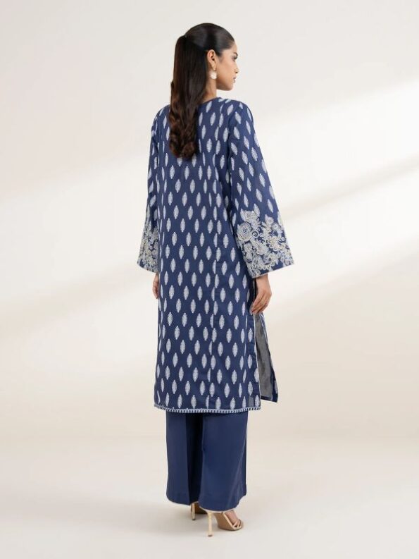 Sapphire - Blue Embroidered Lawn Shirt