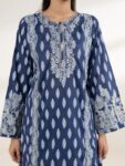 Sapphire – Blue Embroidered Lawn Shirt