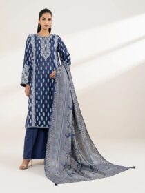 Sapphire - Blue Embroidered Lawn Shirt