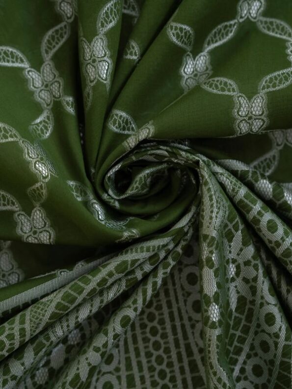Sapphire - Green Embroidered Lawn Shirt