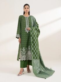 Sapphire - Green Embroidered Lawn Shirt