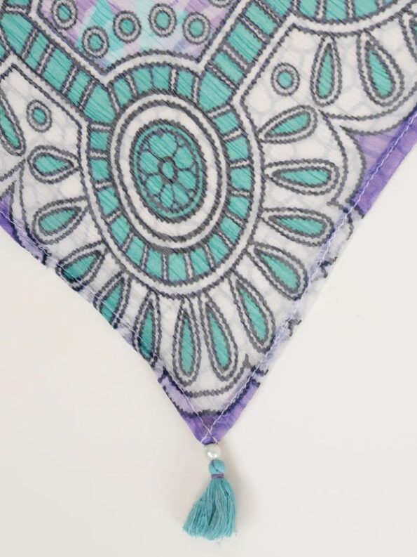 Sapphire - Purple Embroidered Lawn Shirt
