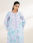 Sapphire – Purple Embroidered Lawn Shirt