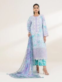 Sapphire - Purple Embroidered Lawn Shirt