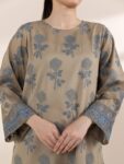 Sapphire – Beige Jacquard Shirt