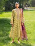 HEERAS Cotton - Lemon Crown Frock