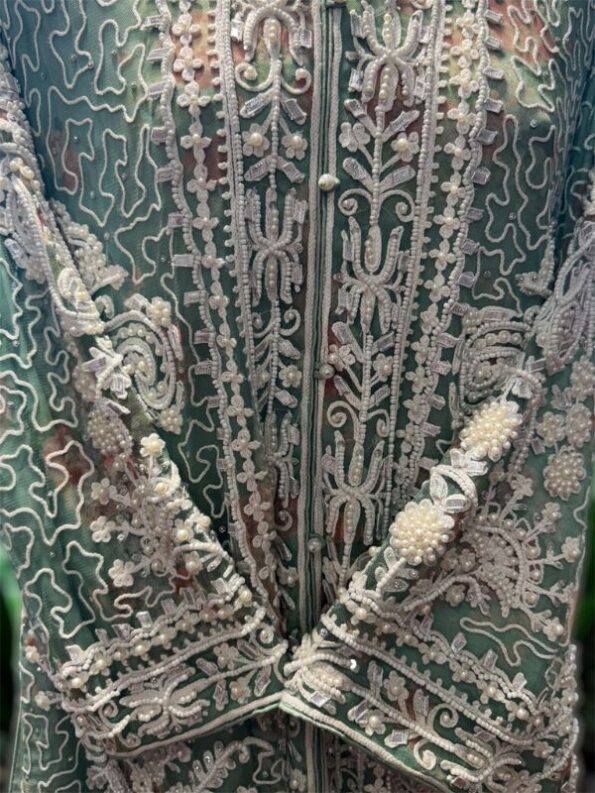 Quzey Chiffon Dress - Green