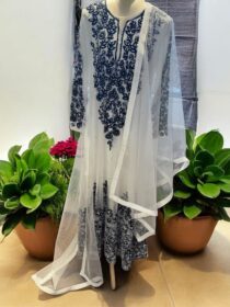 Quzey Chiffon Dress - White