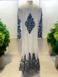 Quzey Chiffon Dress – White