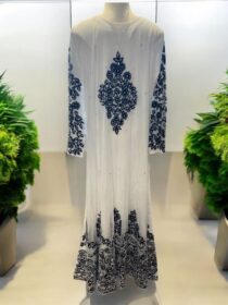 Quzey Chiffon Dress - White